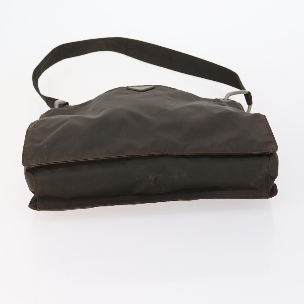 PRADA Hand Bag Nylon Leather 5 Set Black White Auth 153250