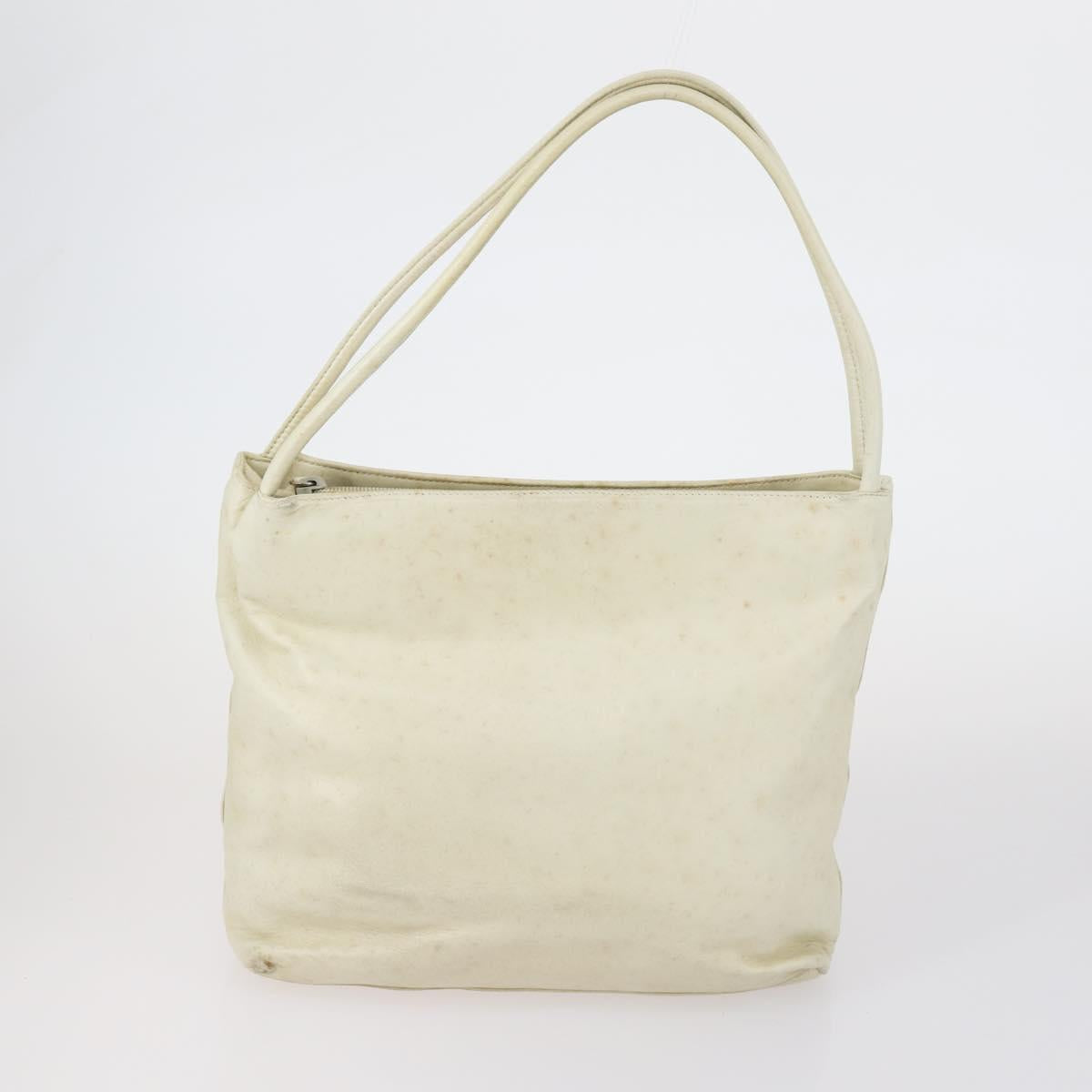 PRADA Hand Bag Nylon Leather 5 Set Black White Auth 153250