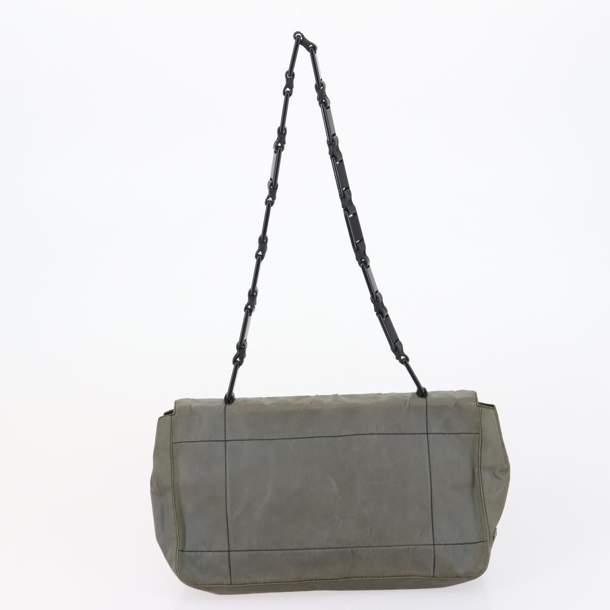 GUCCI PRADA Chanel Bag Nylon Leather 4 Set Black Beige Green Auth 153251