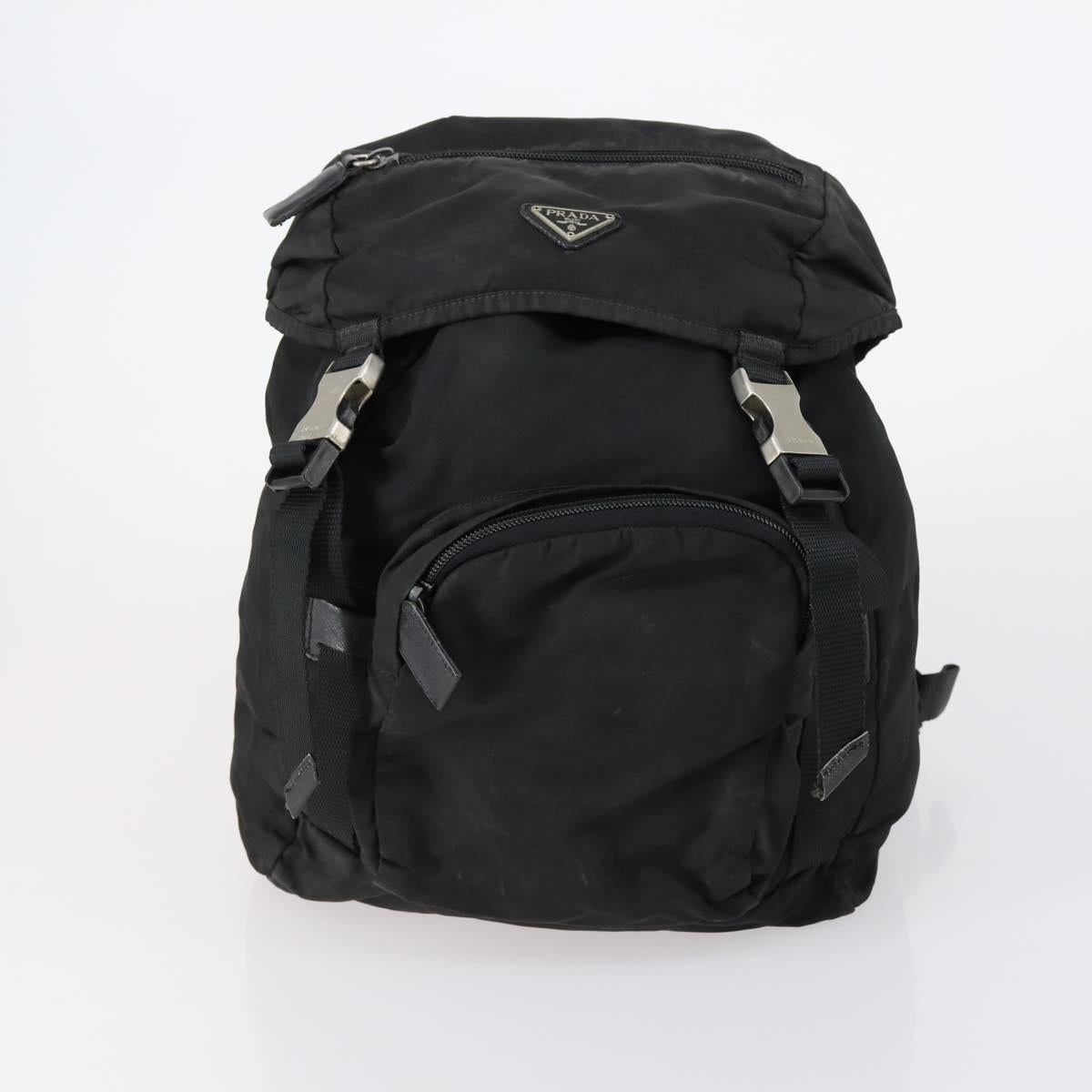 PRADA Hand Bag Nylon 3 Set White Black Auth 153252