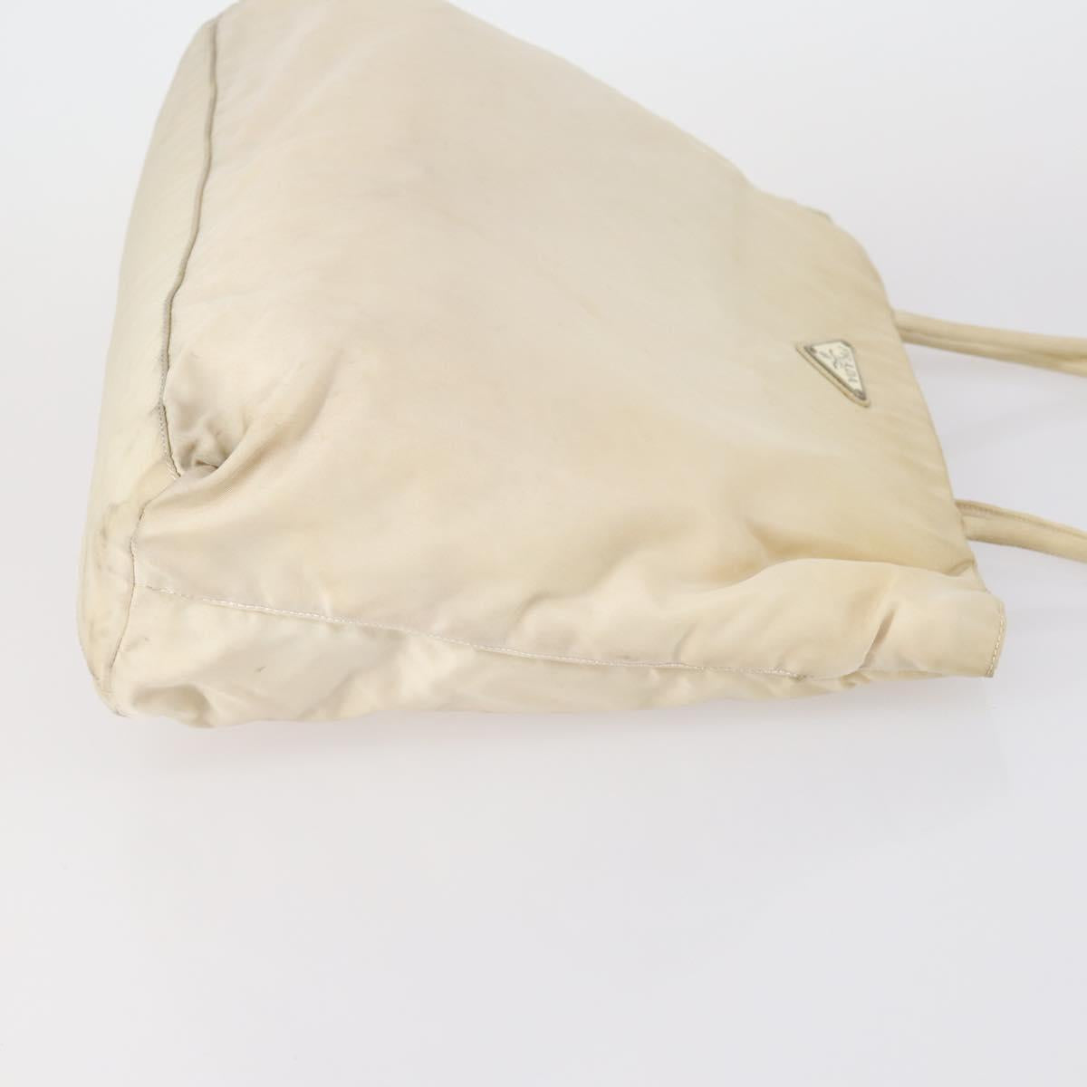 PRADA Hand Bag Nylon 3 Set White Black Auth 153252