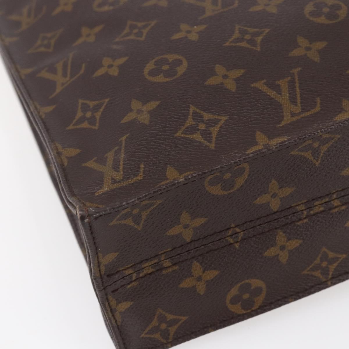 LOUIS VUITTON Monogram Sac Plat Hand Bag M51140 LV Auth 153300