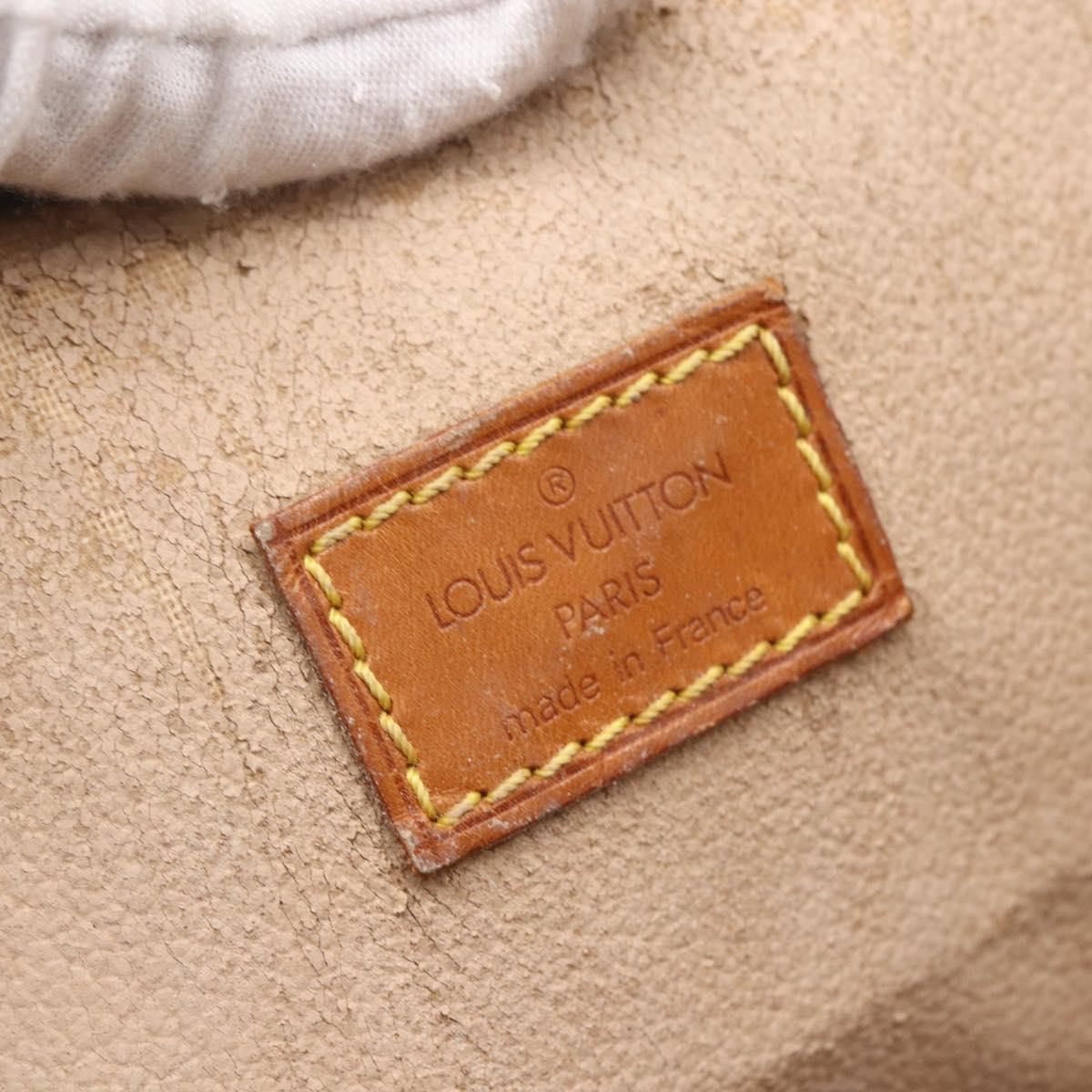 LOUIS VUITTON Monogram Sac Plat Hand Bag M51140 LV Auth 153300