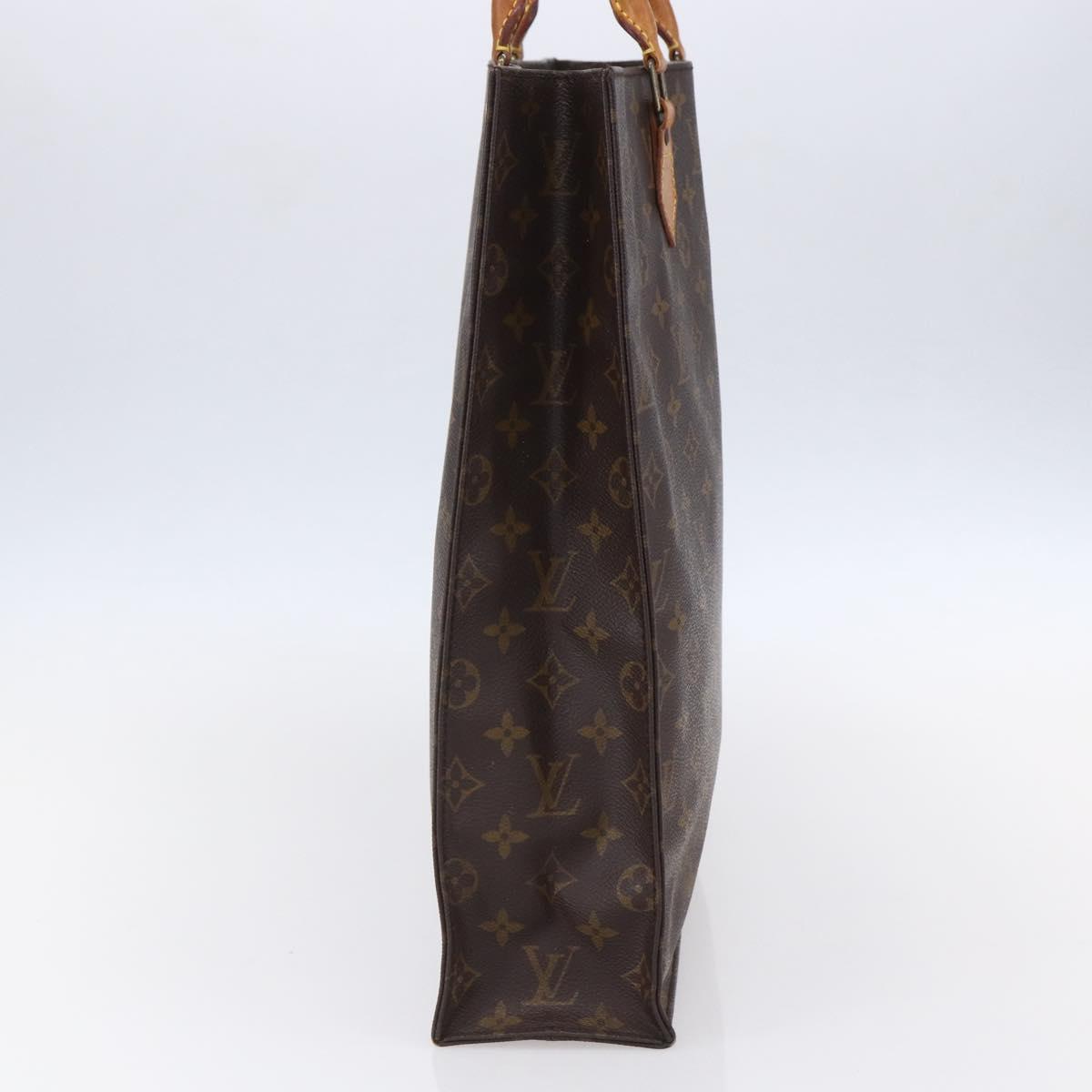 LOUIS VUITTON Monogram Sac Plat Hand Bag M51140 LV Auth 153300