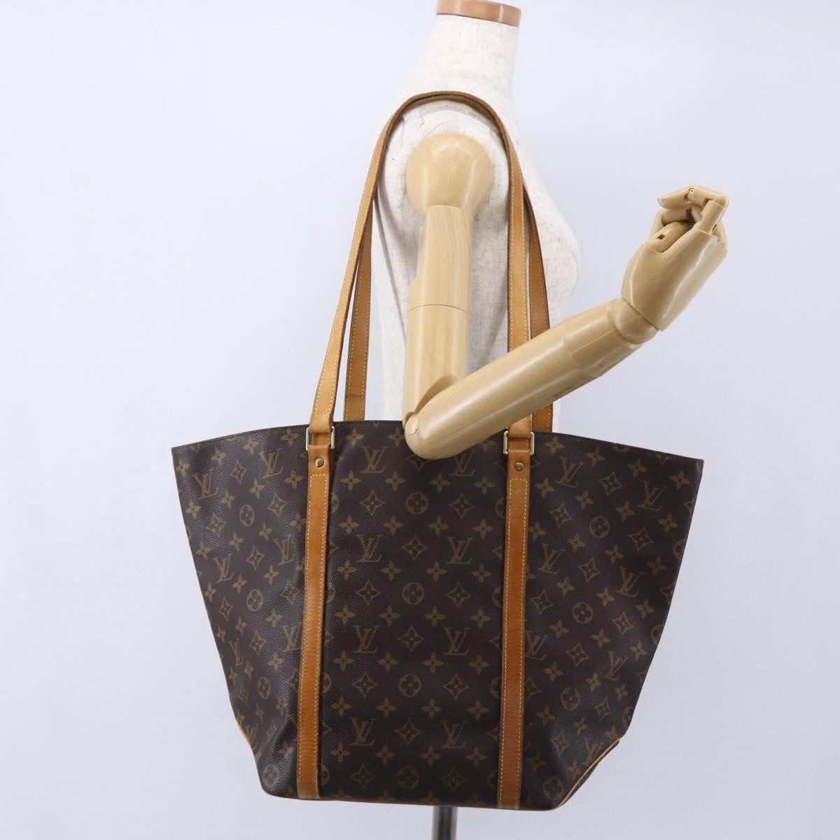 LOUIS VUITTON Monogram Sac Shopping Tote Bag M51108 LV Auth 153304