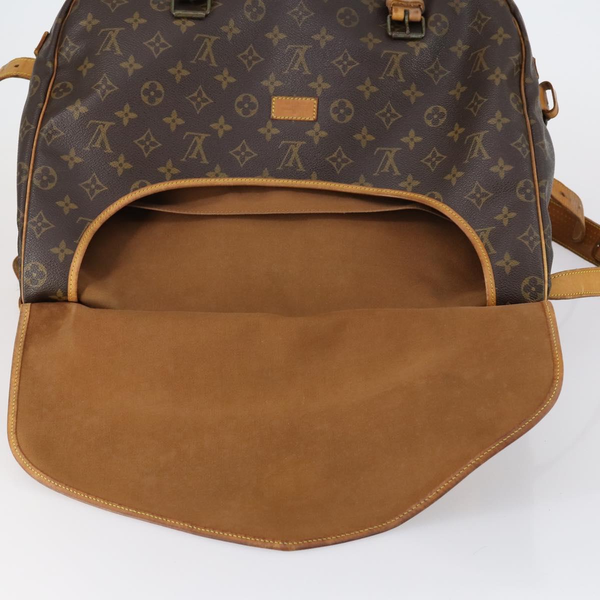 LOUIS VUITTON Monogram Saumur 43 Shoulder Bag M42252 LV Auth 153305