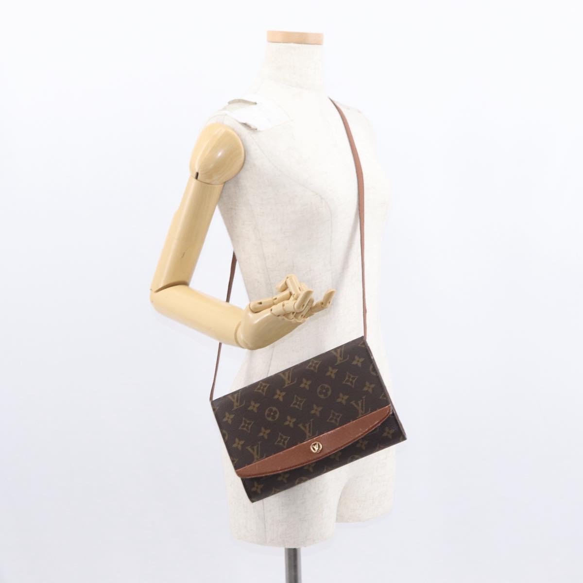 LOUIS VUITTON Monogram Bordeaux 24 Shoulder Bag M51798 LV Auth 153306