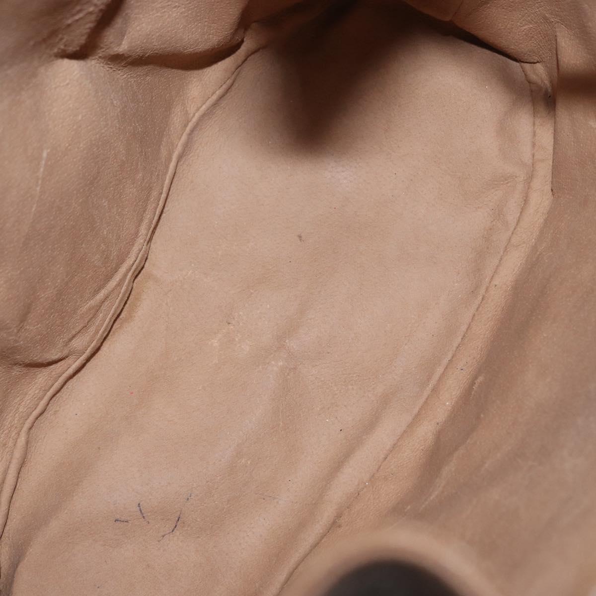 GUCCI GG Supreme Web Sherry Line Bag PVC Beige Gold 41 02 085 Auth 153311