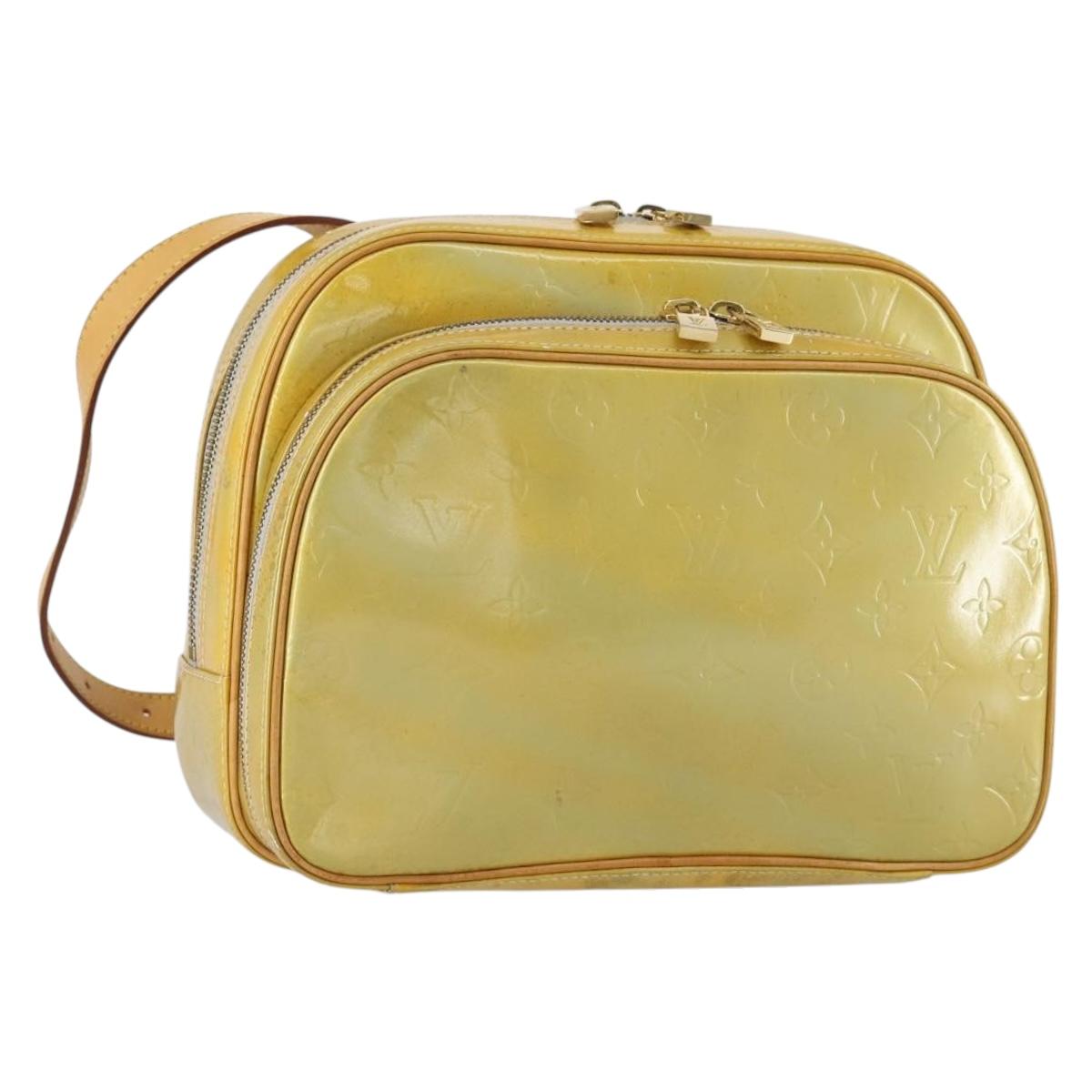 LOUIS VUITTON Monogram Vernis Marley Backpack Gris M91038 LV Auth 153312