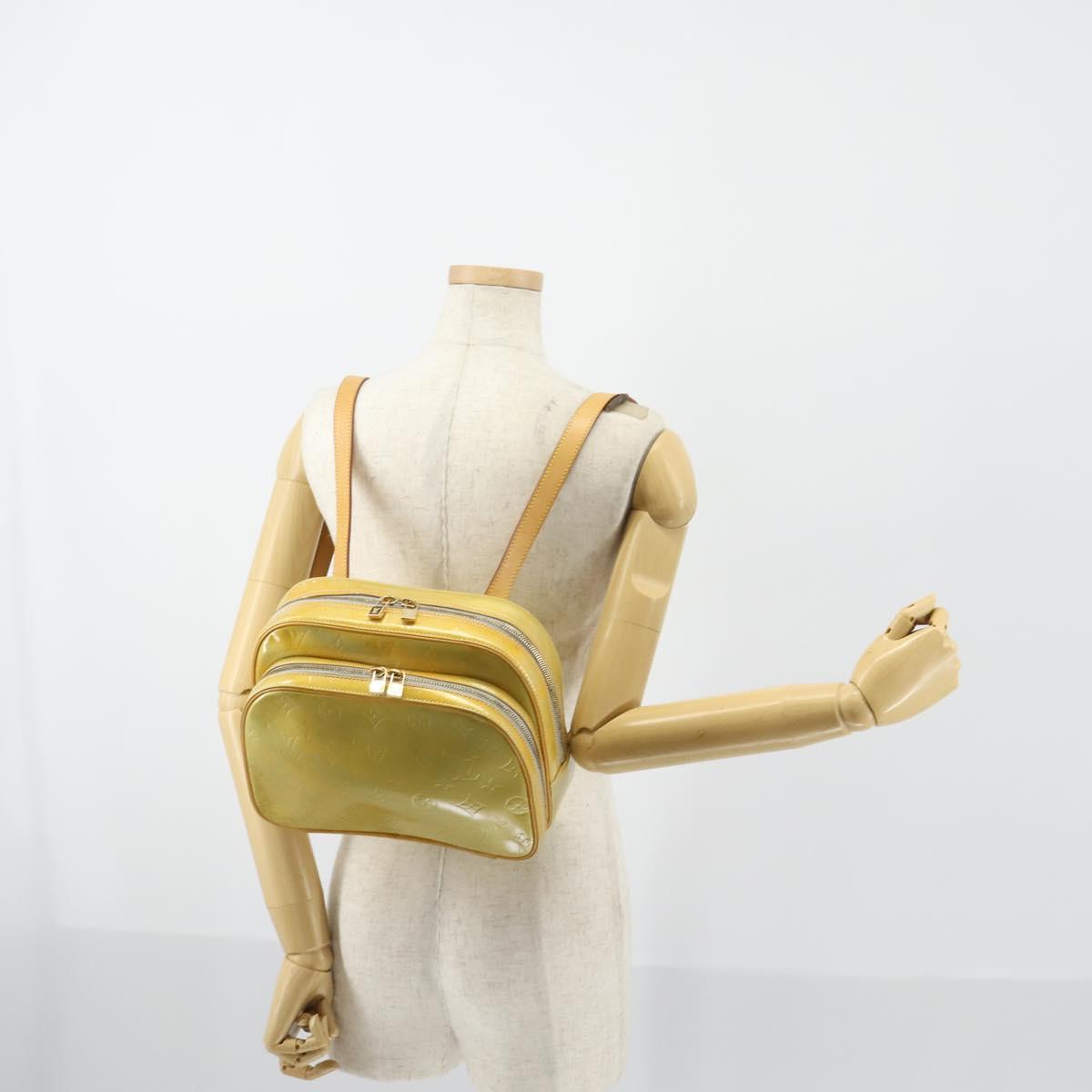 LOUIS VUITTON Monogram Vernis Marley Backpack Gris M91038 LV Auth 153312