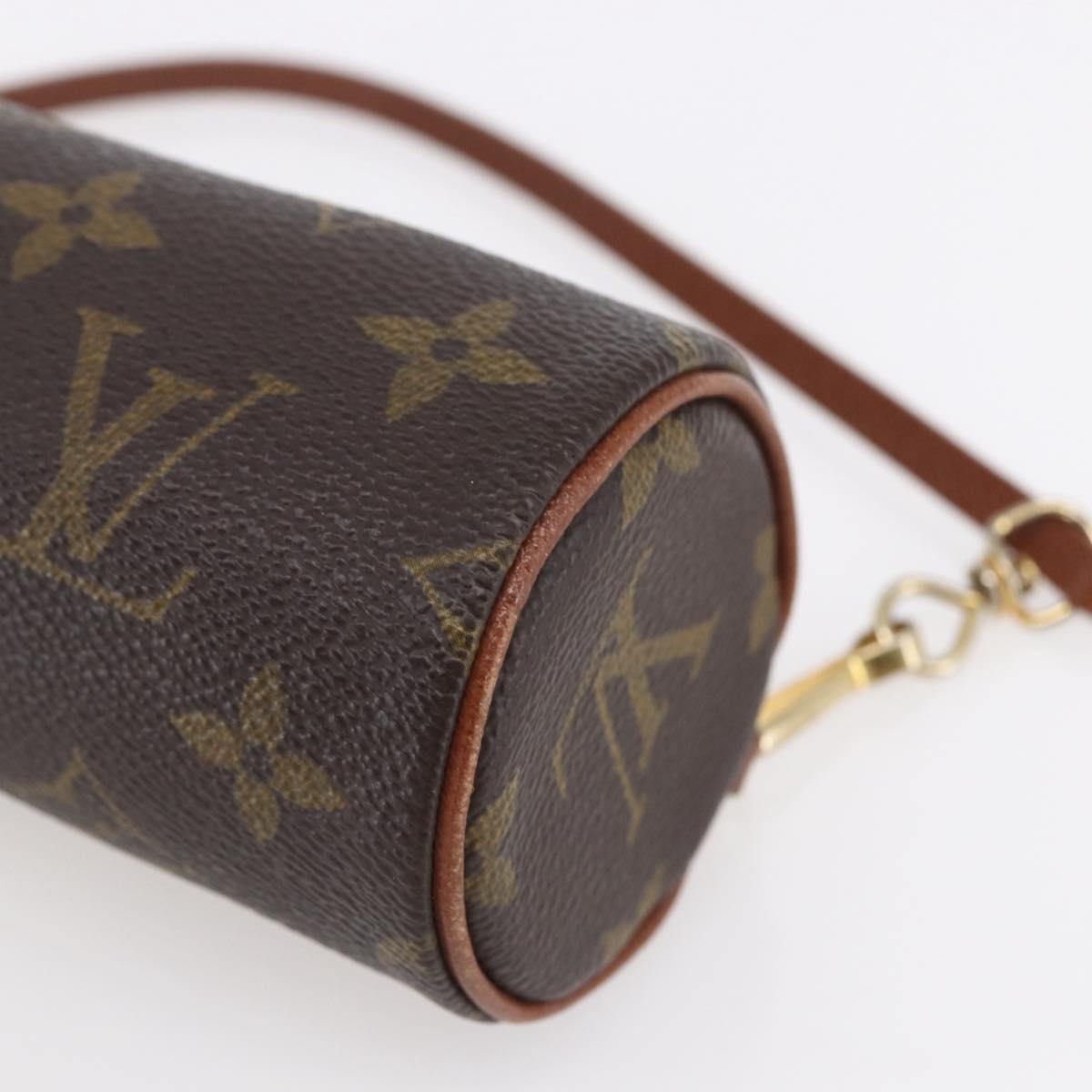 LOUIS VUITTON Monogram Papillon Pouch LV Auth 153321