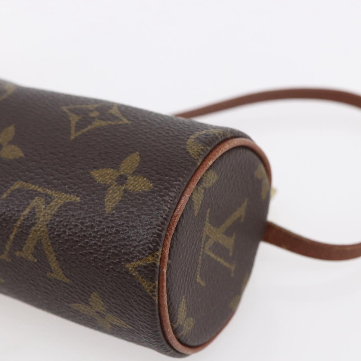 LOUIS VUITTON Monogram Papillon Pouch LV Auth 153321