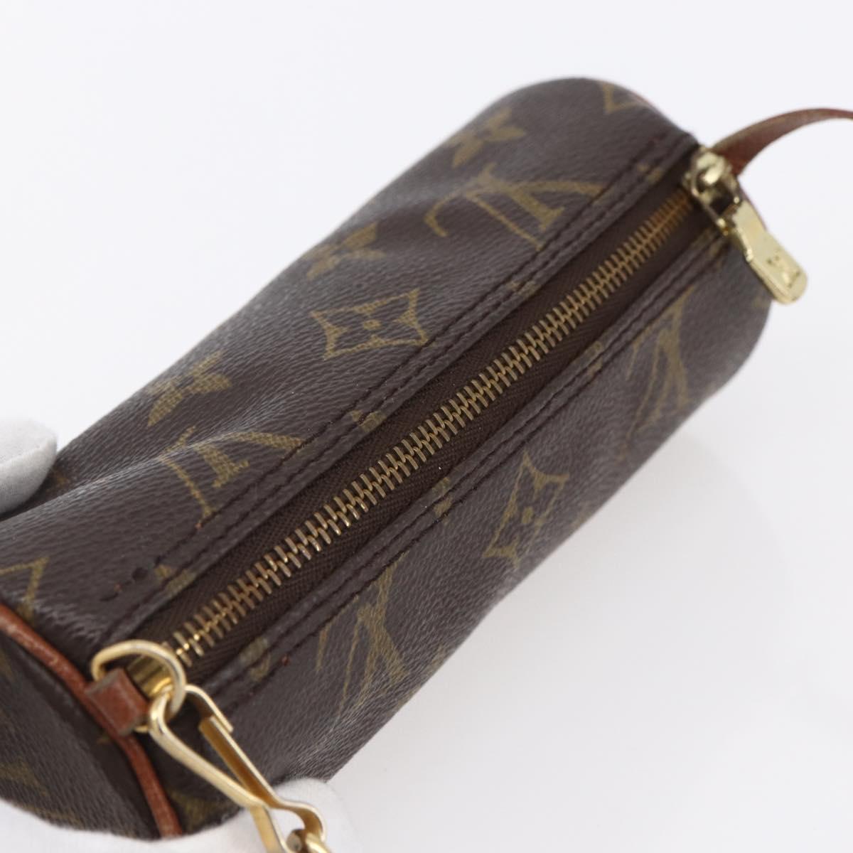 LOUIS VUITTON Monogram Papillon Pouch LV Auth 153321