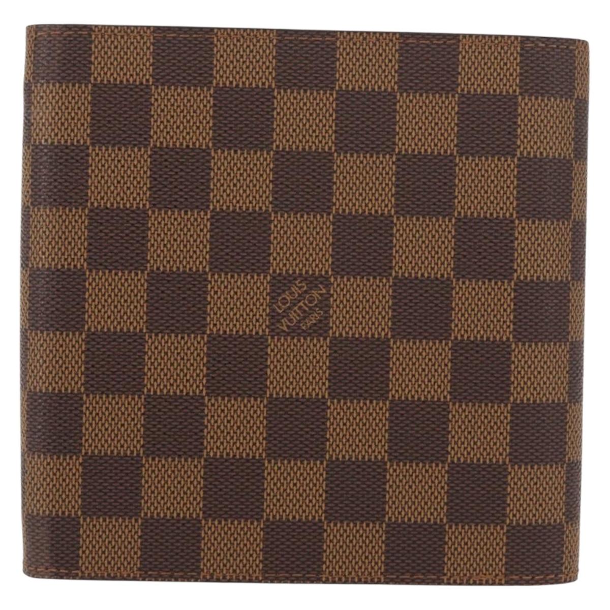 LOUIS VUITTON Damier Ebene CD Case Pouch LV Auth 153322