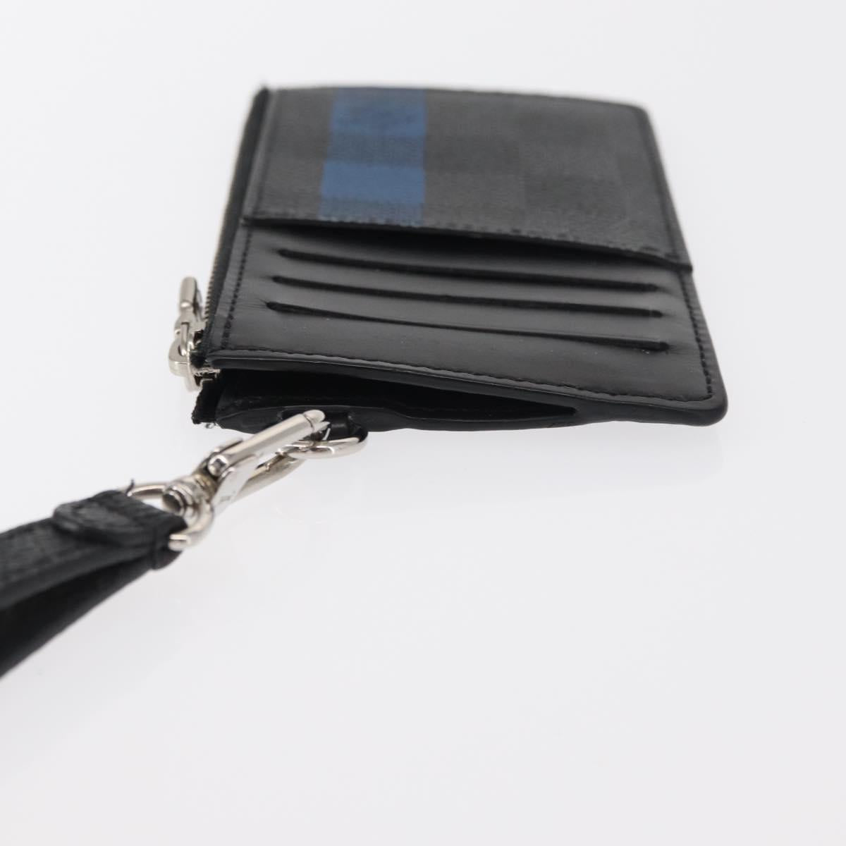 LOUIS VUITTON Damier Graphite Playphone 8+ Card Case N60106 LV Auth 153324