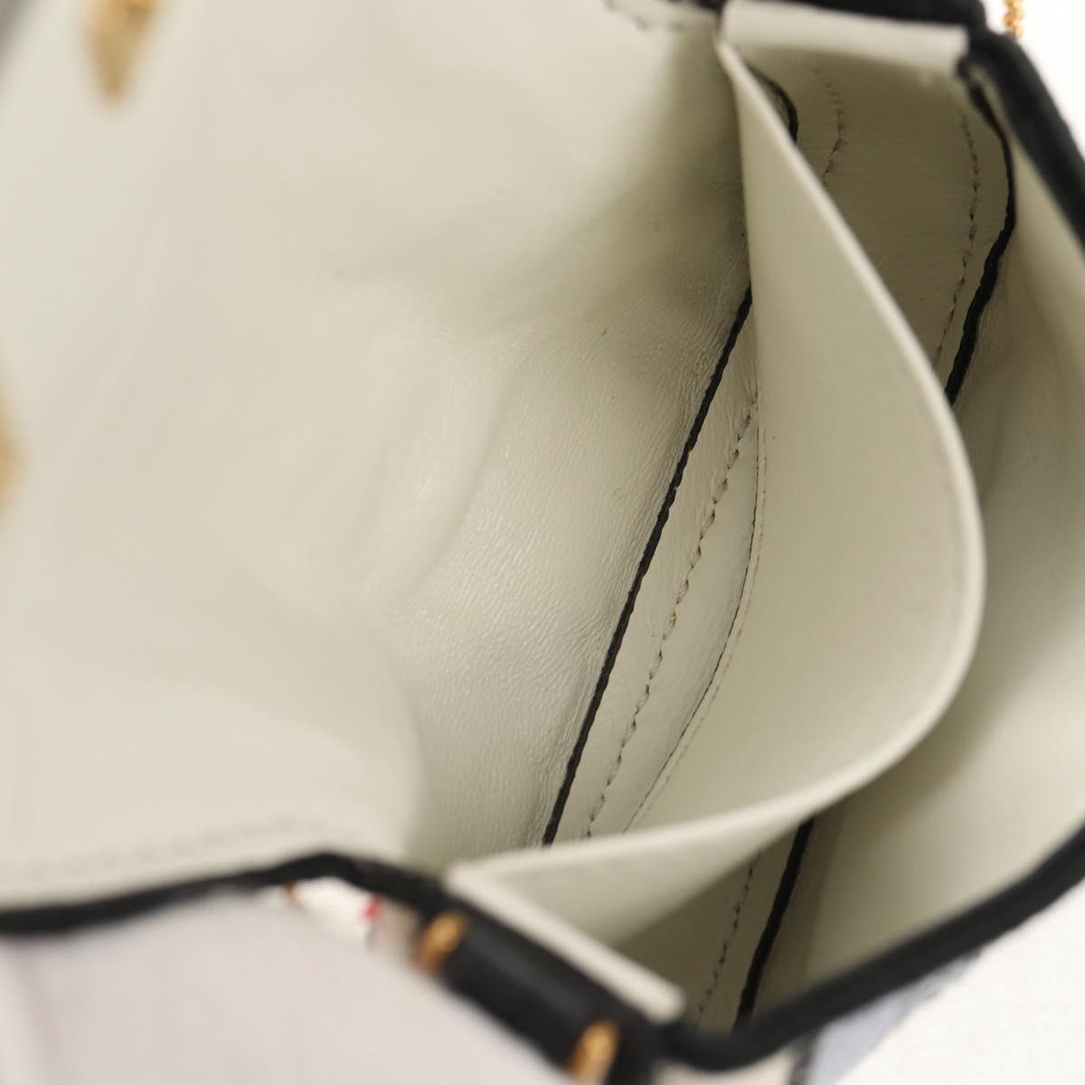 FENDI Zucca Canvas Nano Baguette Pouch Multicolor Auth 153327M