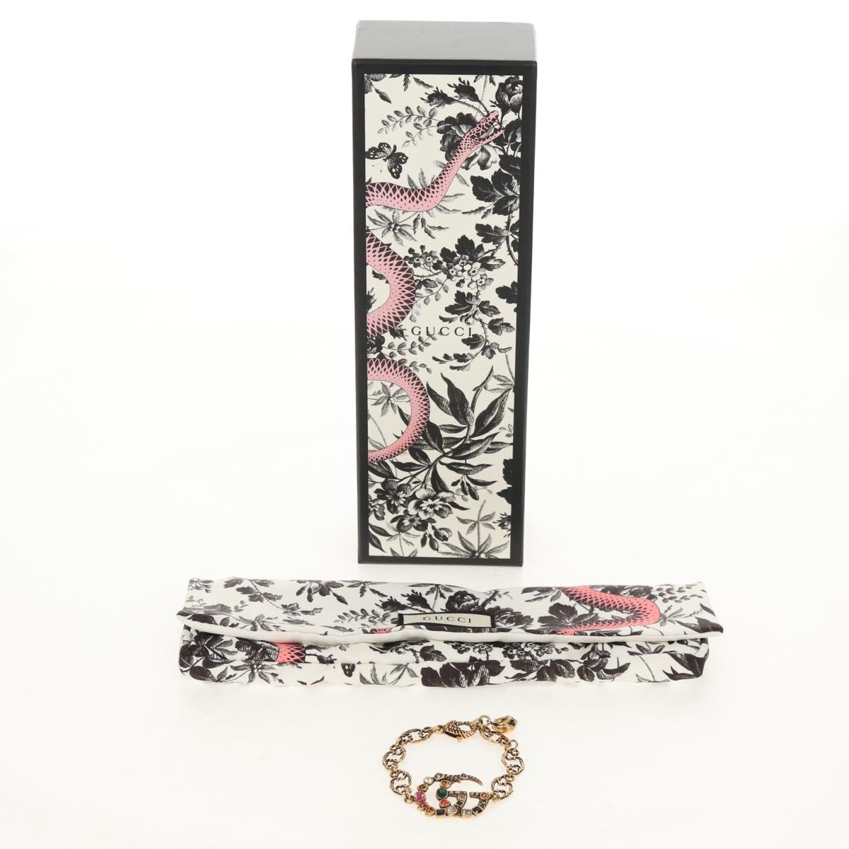 GUCCI GG Marmont Bracelet metal Gold Tone Auth 153328M