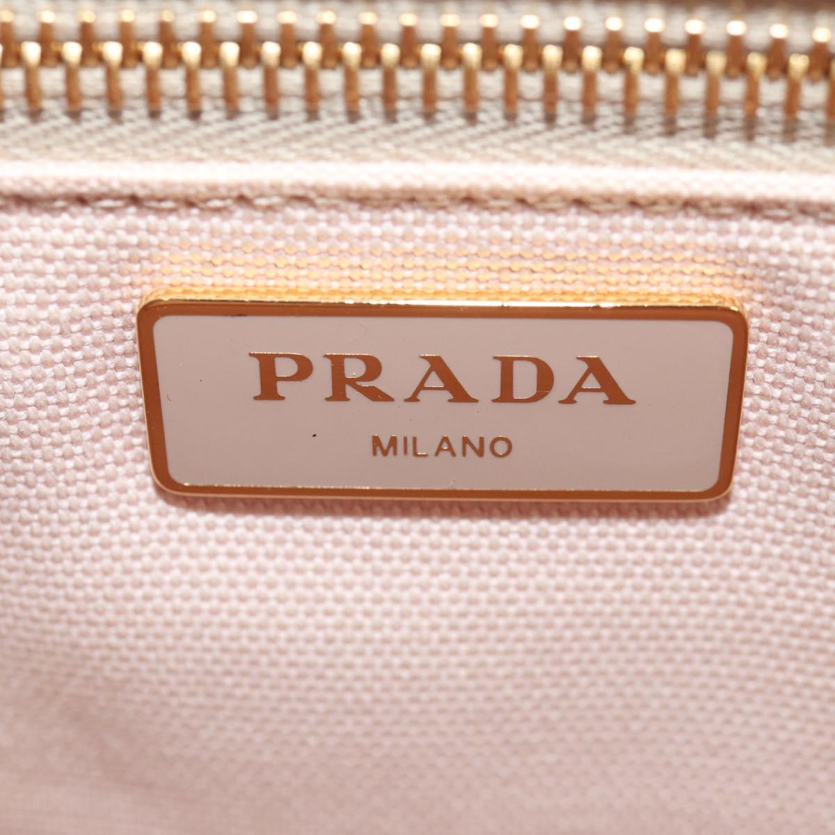 PRADA MIDOLLINO PATCH Wicker Basket Bag Bag Rattan Pink Gold 1BG835 Auth 153331V