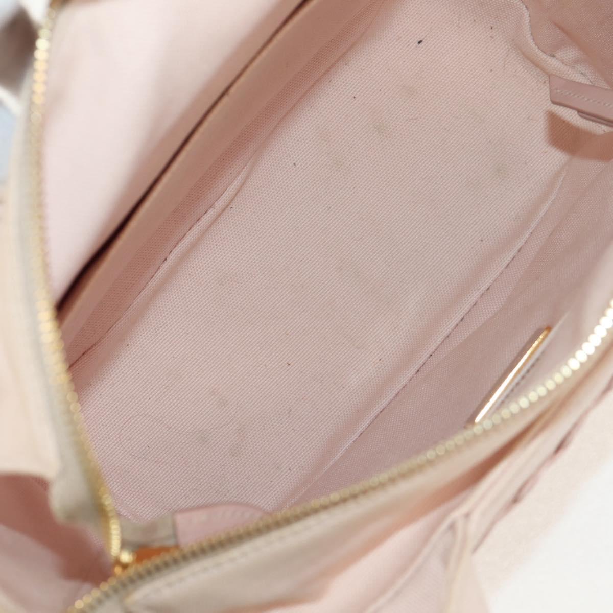 PRADA MIDOLLINO PATCH Wicker Basket Bag Bag Rattan Pink Gold 1BG835 Auth 153331V