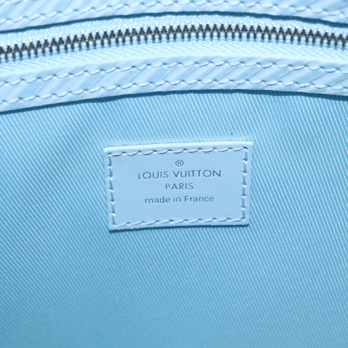 LOUIS VUITTON Epi XL Keepall Bandouliere 50 Bag Ice Blue M24949 LV Auth 153333SM