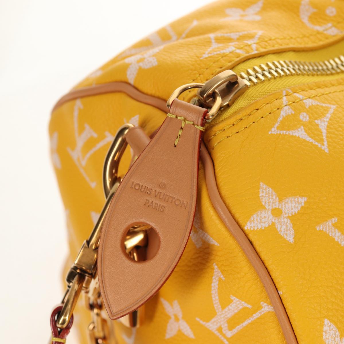 LOUIS VUITTON Speedy P9 Bandouliere 40 Bag Jaune Mat M24419 LV Auth 153334SM