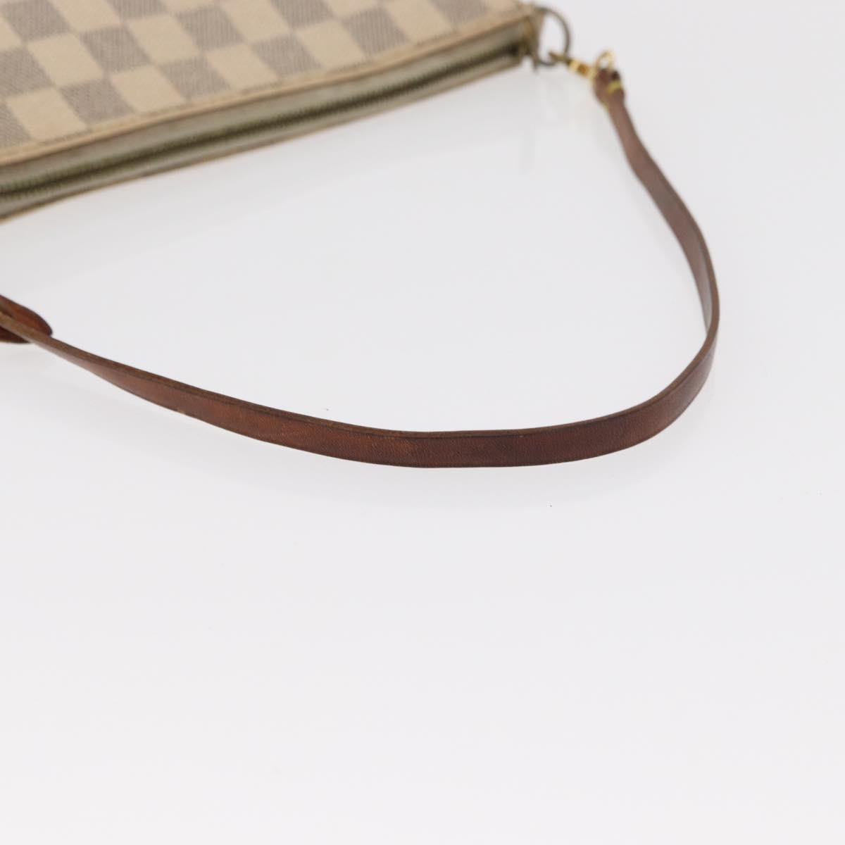 LOUIS VUITTON Damier Azur Pochette Accessoires Pouch N51986 LV Auth 153341