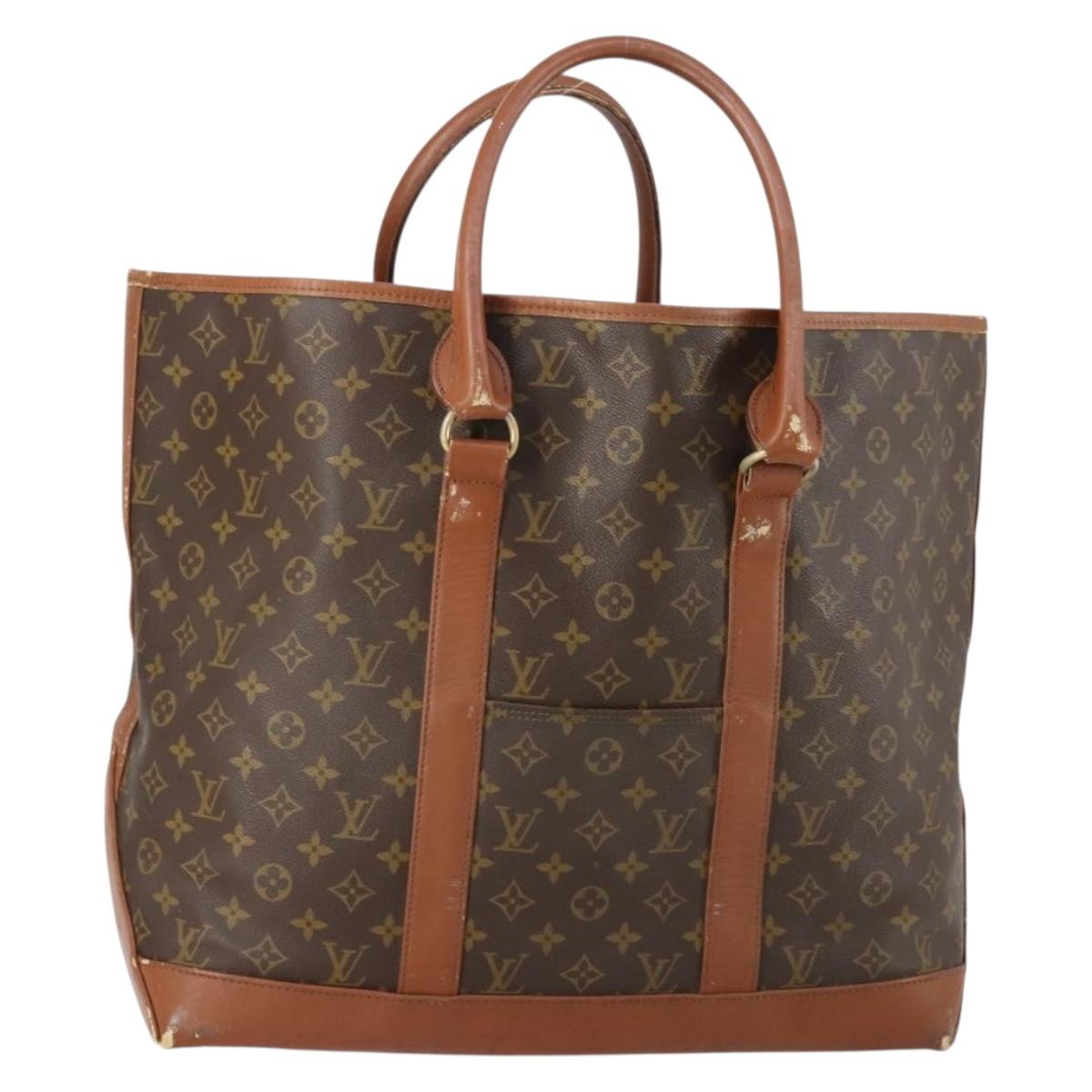 LOUIS VUITTON Monogram Sac Weekend GM Tote Bag M42420 LV Auth 153344