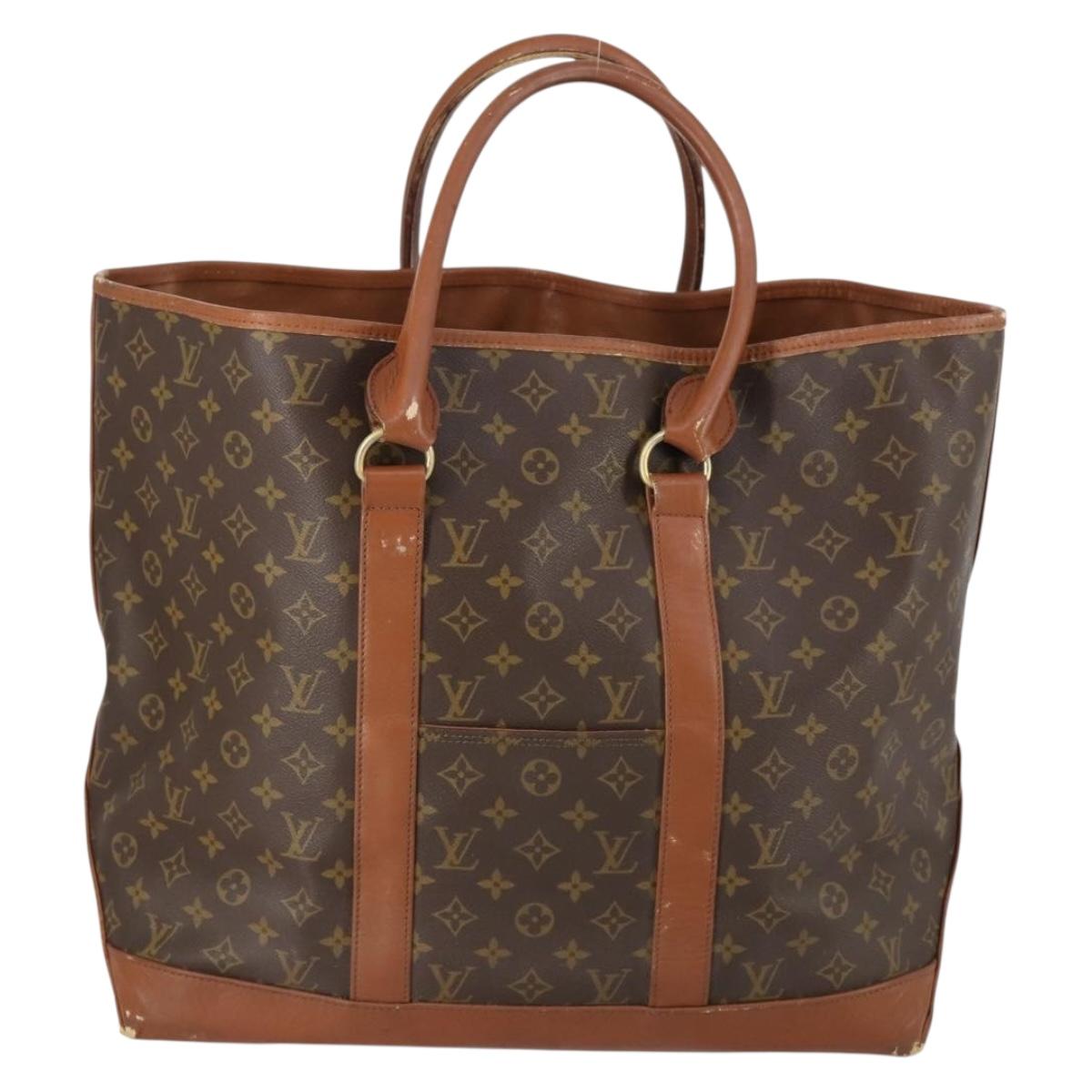 LOUIS VUITTON Monogram Sac Weekend GM Tote Bag M42420 LV Auth 153344
