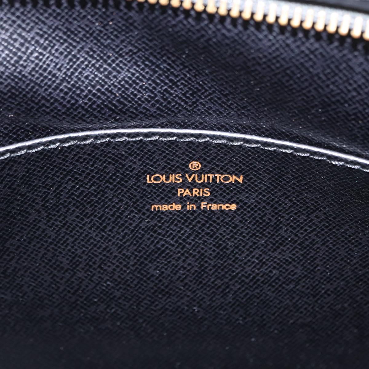 LOUIS VUITTON Epi Pochette Homme Clutch Bag Black Noir M52522 LV Auth 153345