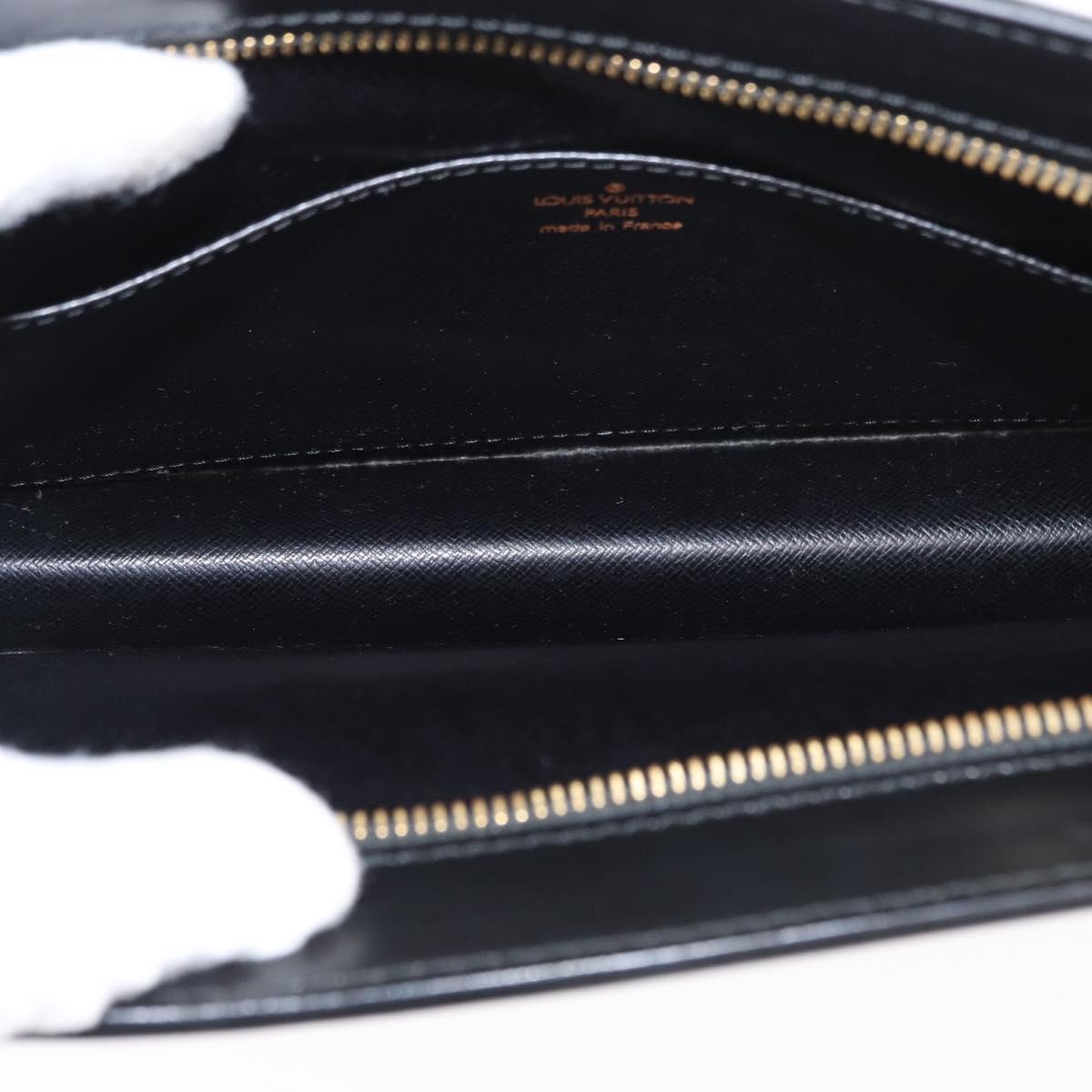 LOUIS VUITTON Epi Pochette Homme Clutch Bag Black Noir M52522 LV Auth 153345