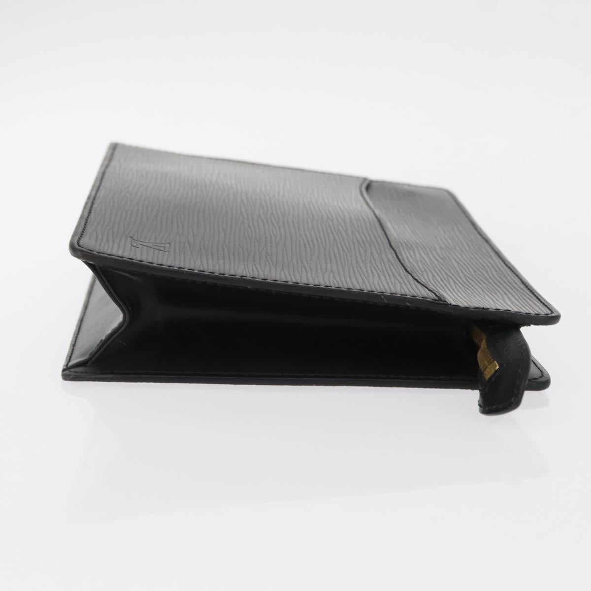 LOUIS VUITTON Epi Pochette Homme Clutch Bag Black Noir M52522 LV Auth 153345