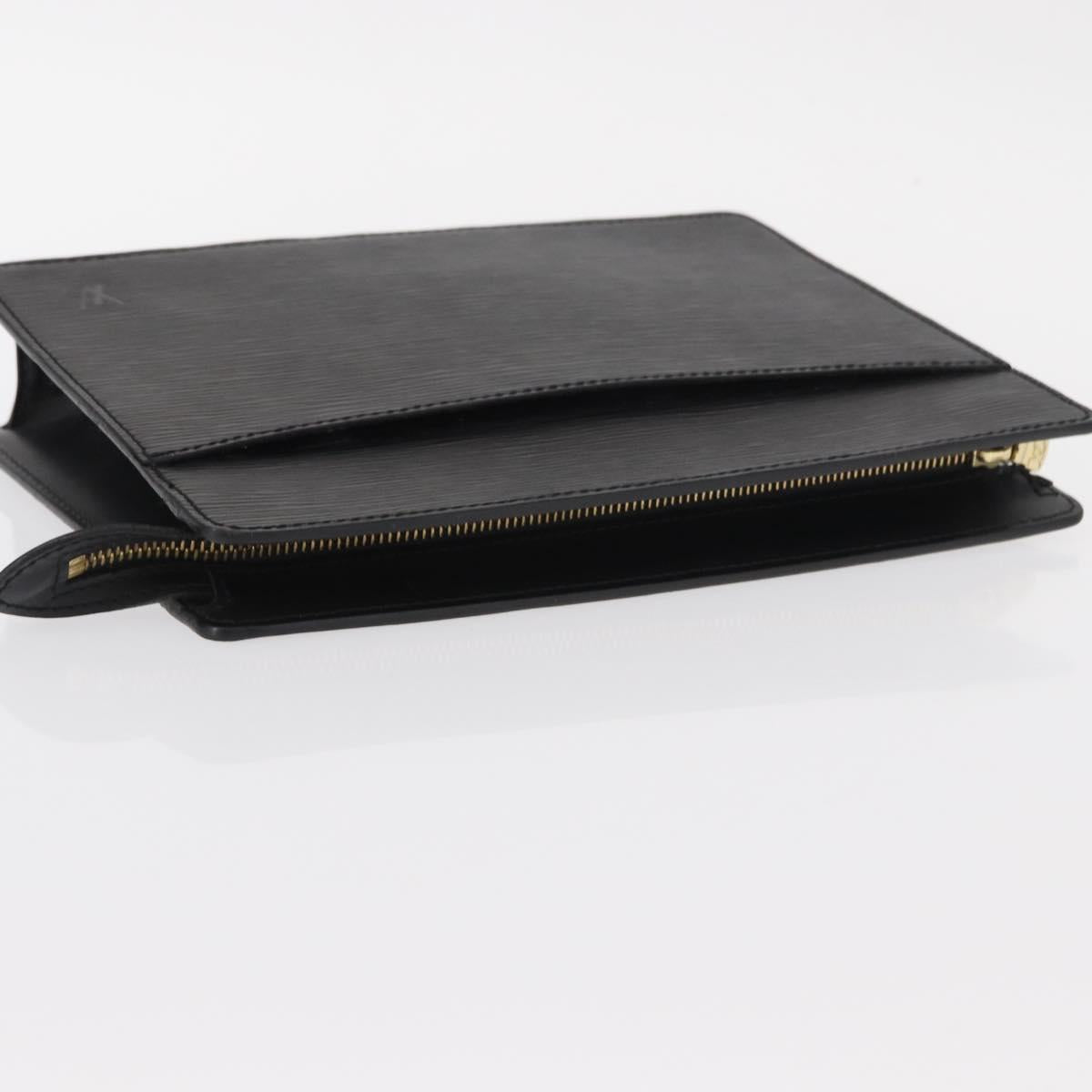 LOUIS VUITTON Epi Pochette Homme Clutch Bag Black Noir M52522 LV Auth 153345