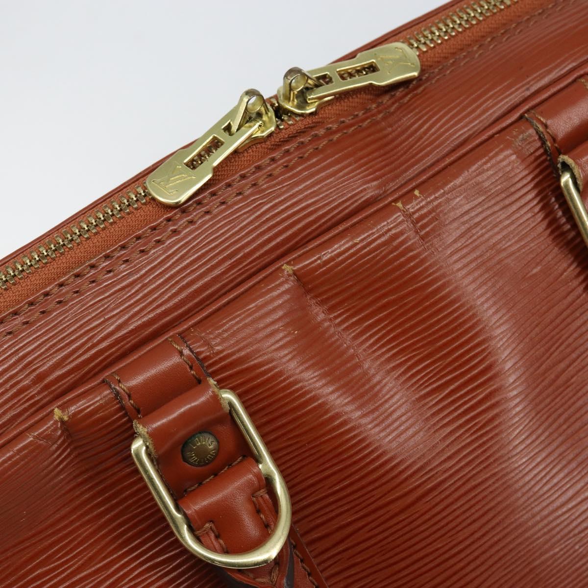 LOUIS VUITTON Epi Porte Documents Voyage Business Bag Brown M54478 Auth 153355