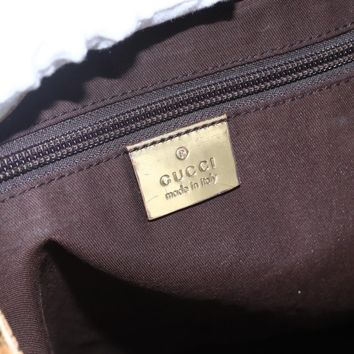 GUCCI GG Canvas Sherry Line Tote Bag Beige Pink 131231 Auth 153359