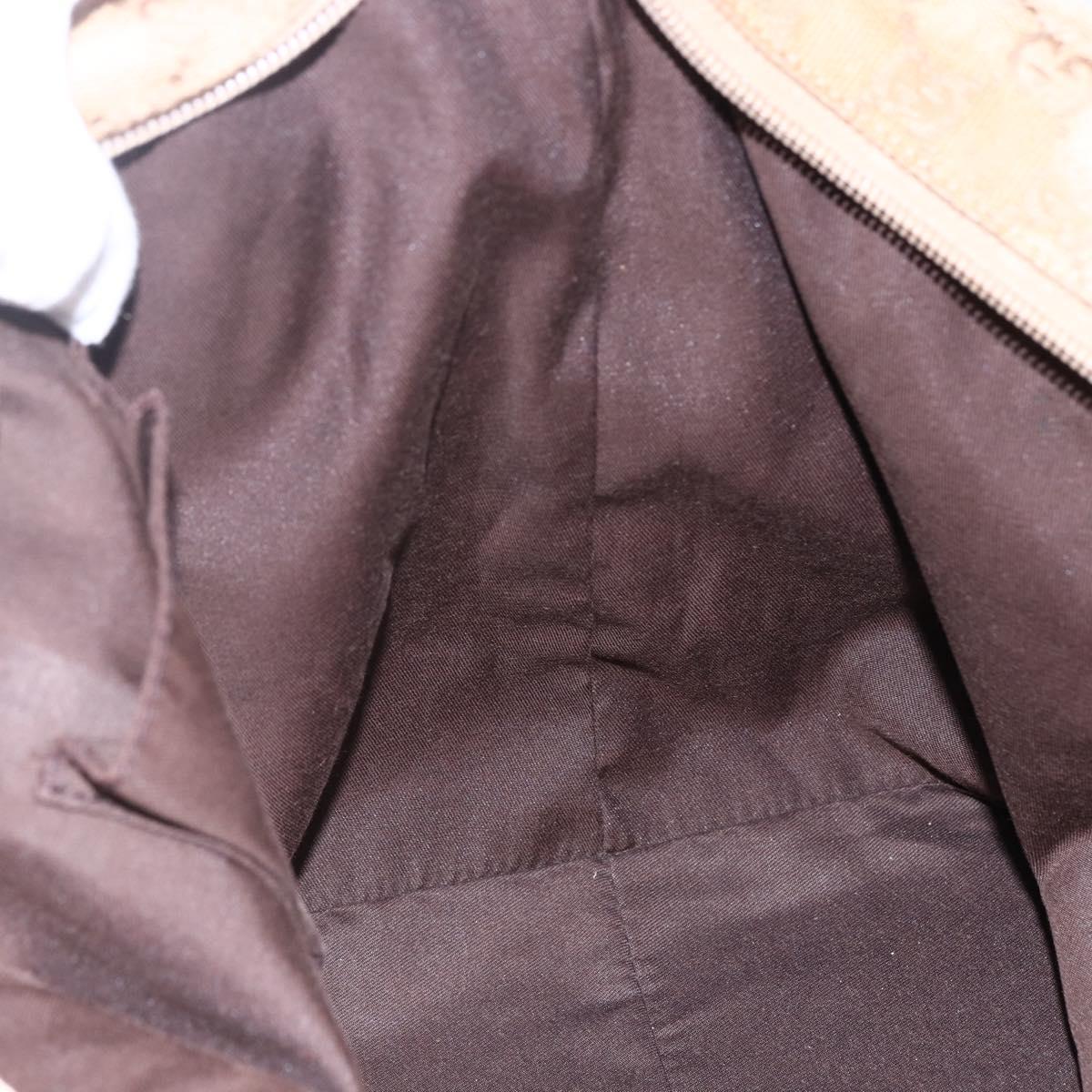 GUCCI GG Canvas Sherry Line Tote Bag Beige Pink 131231 Auth 153359