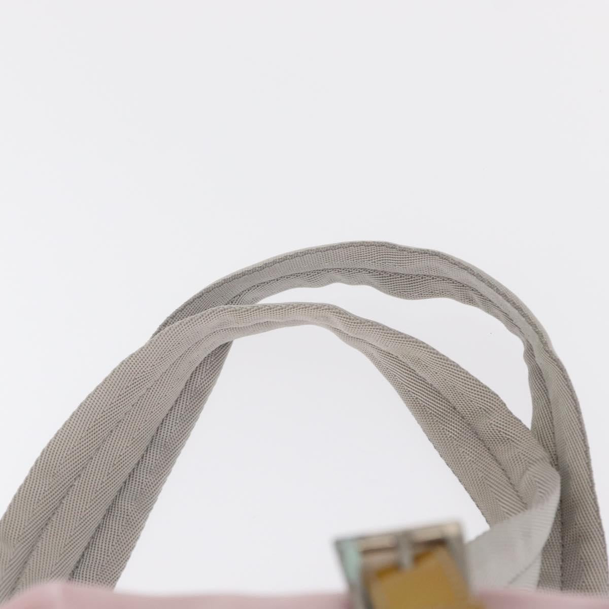 PRADA Backpack Nylon Pink Silver Auth 153366