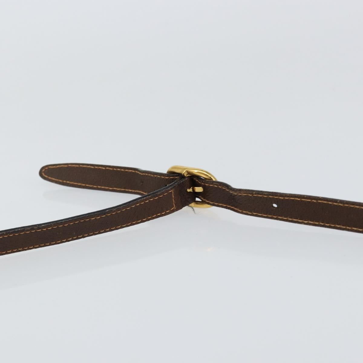 GUCCI GG Supreme Web Sherry Line Bag PVC Beige Gold 89 02 032 Auth 153370