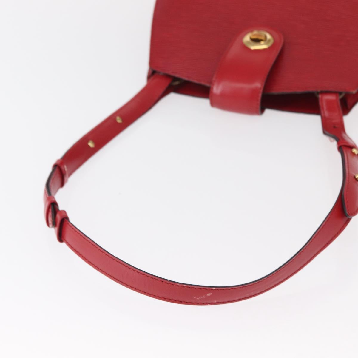 LOUIS VUITTON Epi Cluny Shoulder Bag Red M52257 LV Auth 153374