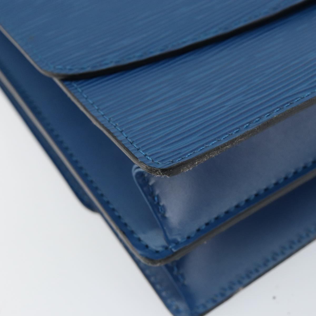 LOUIS VUITTON Epi Grenel Shoulder Bag Blue M52362 LV Auth 153376
