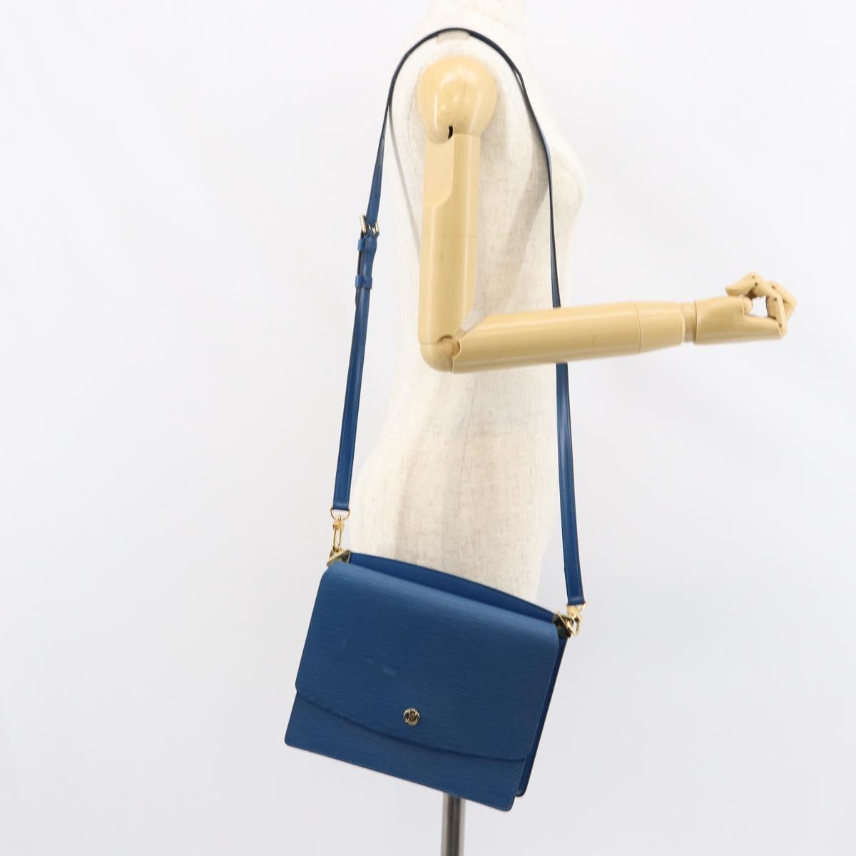 LOUIS VUITTON Epi Grenel Shoulder Bag Blue M52362 LV Auth 153376