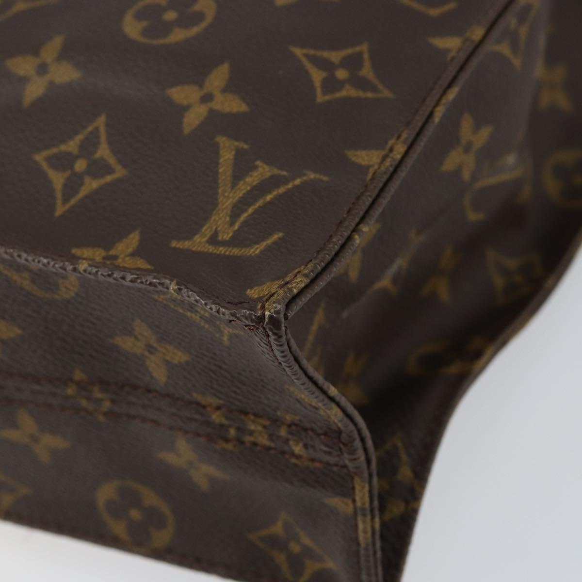 LOUIS VUITTON Monogram Sac Plat Hand Bag M51140 LV Auth 153379