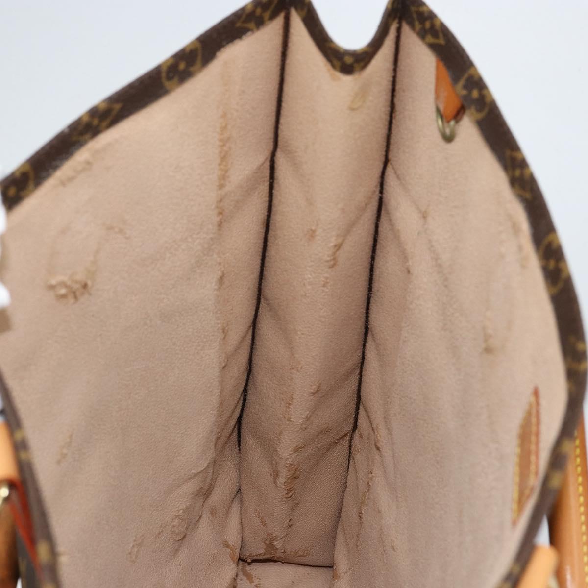 LOUIS VUITTON Monogram Sac Plat Hand Bag M51140 LV Auth 153379