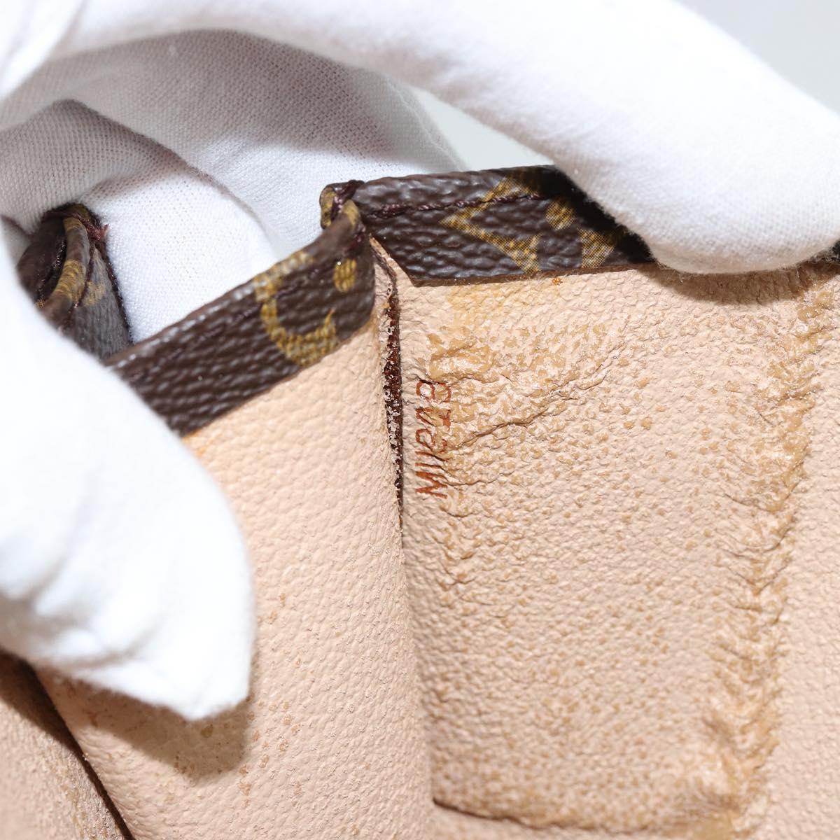 LOUIS VUITTON Monogram Sac Plat Hand Bag M51140 LV Auth 153379