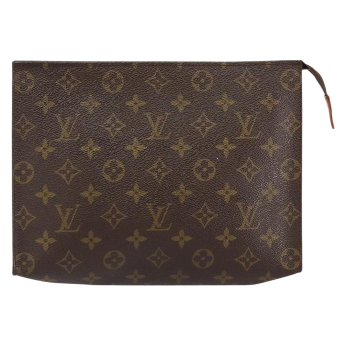 LOUIS VUITTON Monogram Poche Toilette 26 Pouch M47542 LV Auth 153380