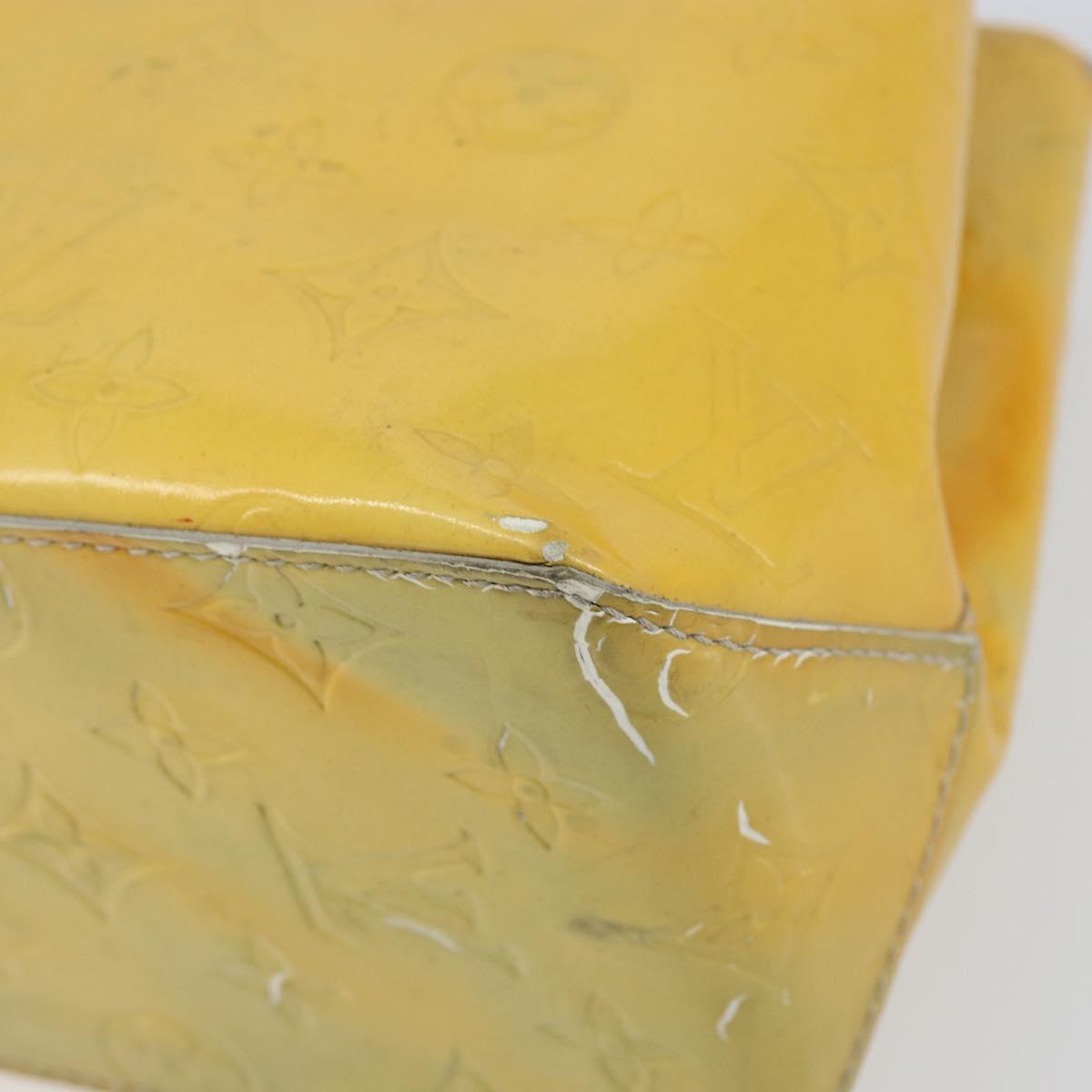 LOUIS VUITTON Monogram Vernis Reade PM Hand Bag Gris M91145 LV Auth 153395