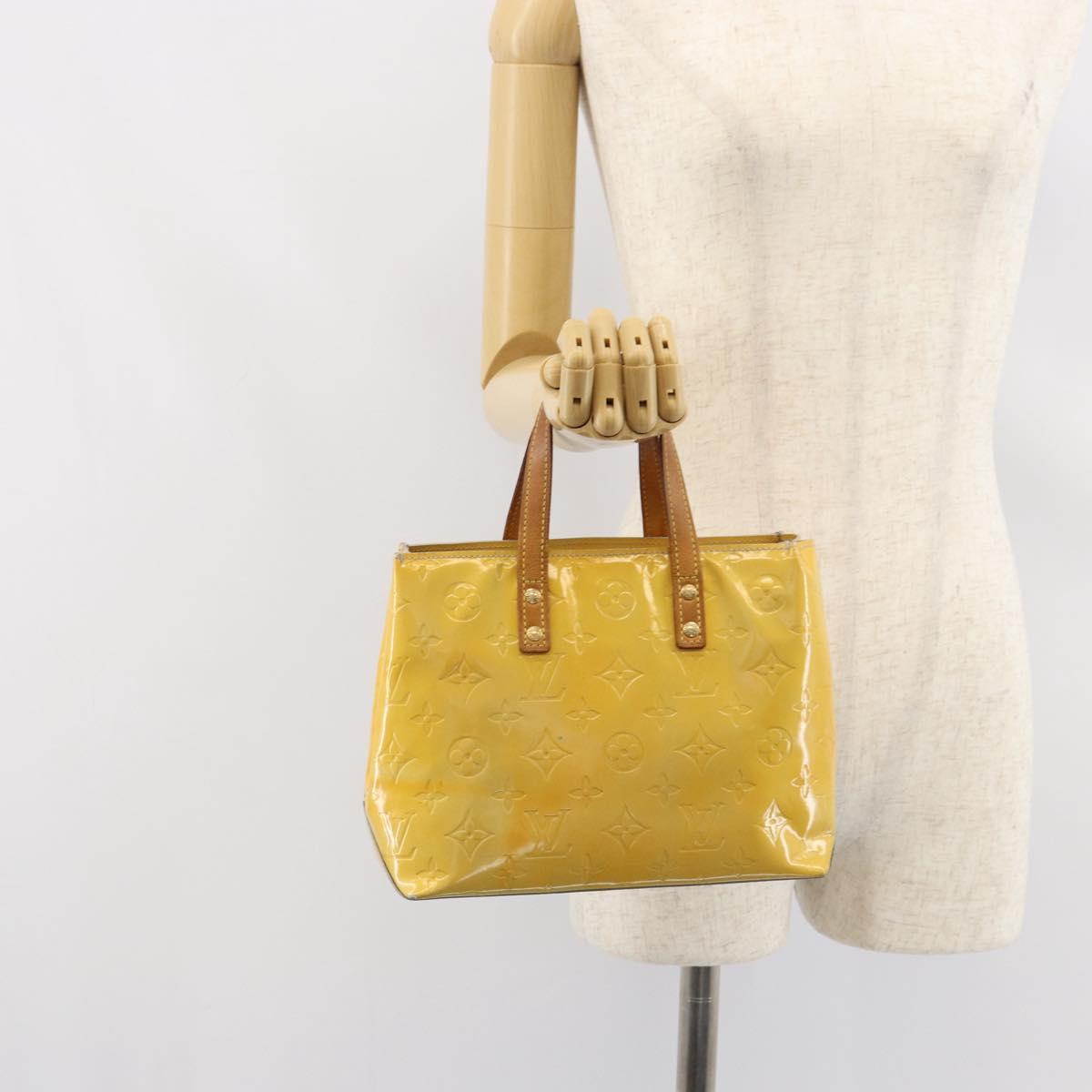 LOUIS VUITTON Monogram Vernis Reade PM Hand Bag Gris M91145 LV Auth 153395