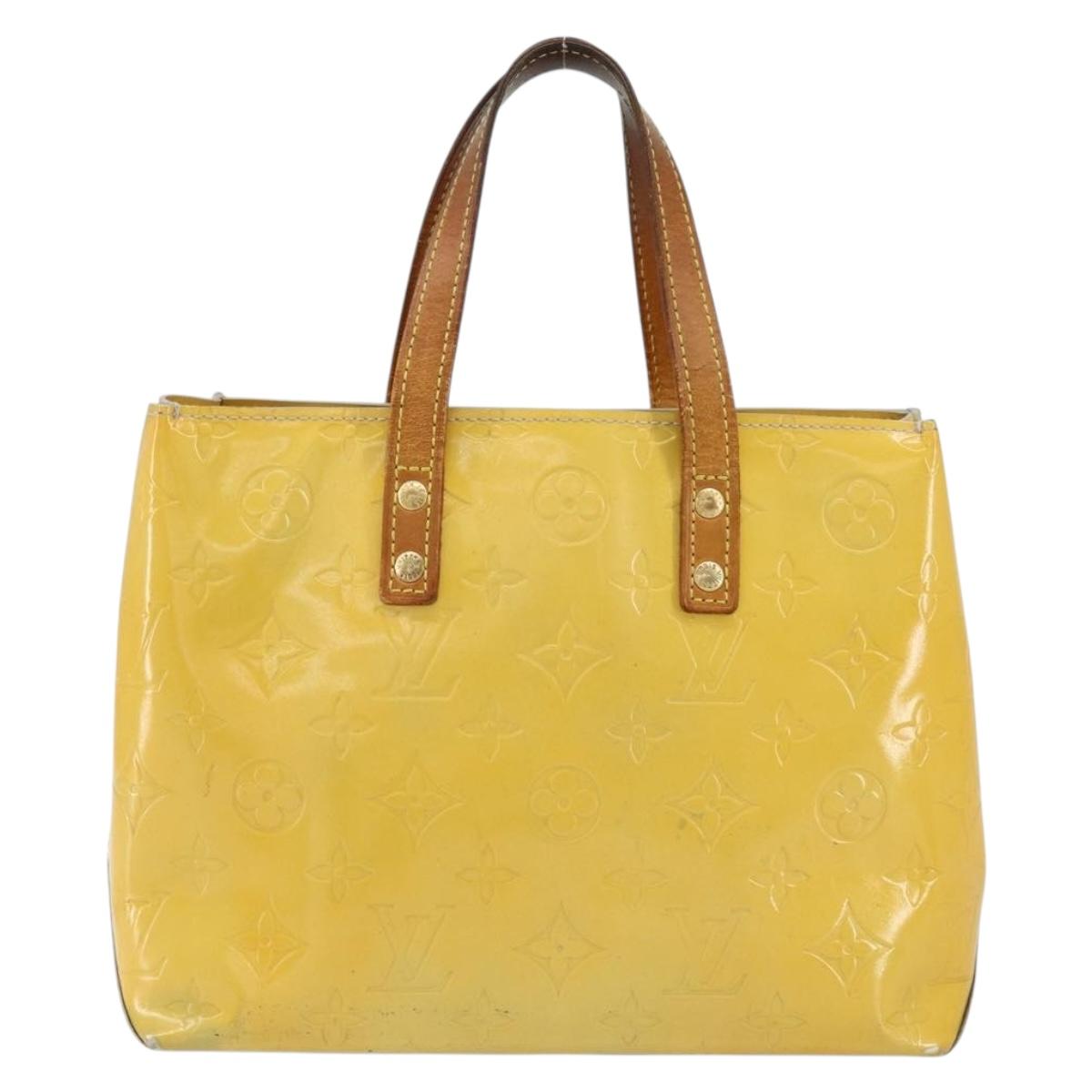 LOUIS VUITTON Monogram Vernis Reade PM Hand Bag Gris M91145 LV Auth 153395