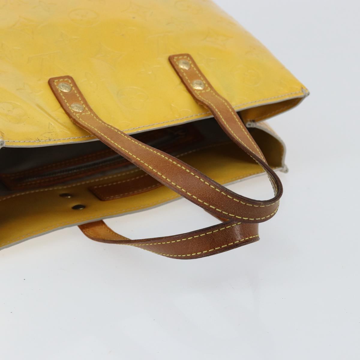 LOUIS VUITTON Monogram Vernis Reade PM Hand Bag Gris M91145 LV Auth 153395