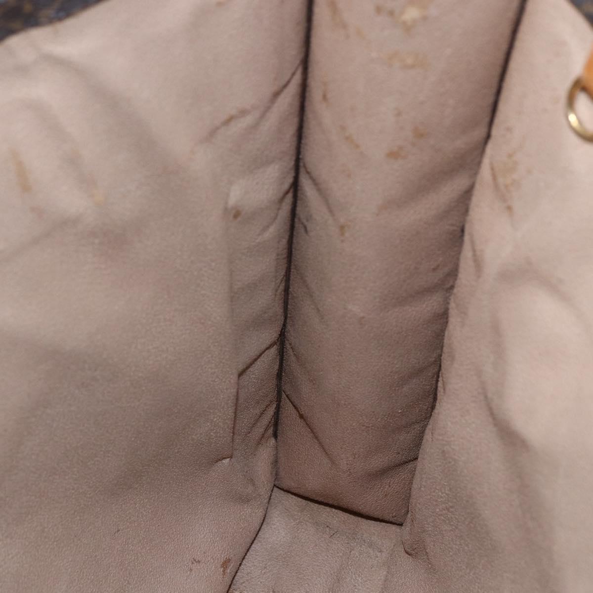 LOUIS VUITTON Monogram Sac Plat Hand Bag M51140 LV Auth 153399