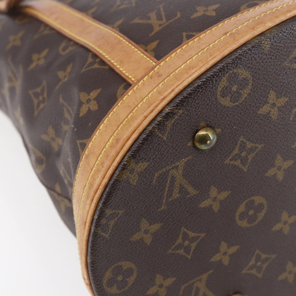LOUIS VUITTON Monogram Bucket GM Shoulder Bag M42236 LV Auth 153401